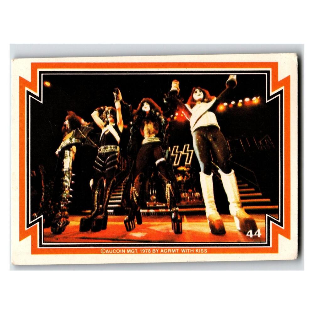 Kiss Band 1978 Vintage Music Trading Card #44 Aucoin Mgt